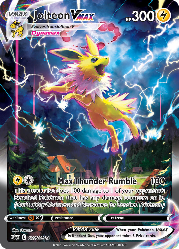 Jolteon VMAX SWSH184, SWSH Black Star Promos Pokémon card