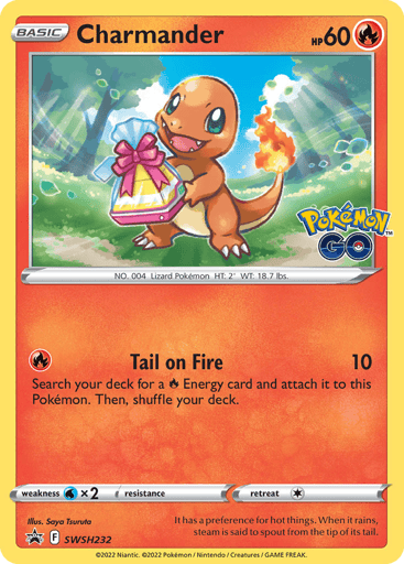 Charmander SWSH232 from SWSH Black Star Promos