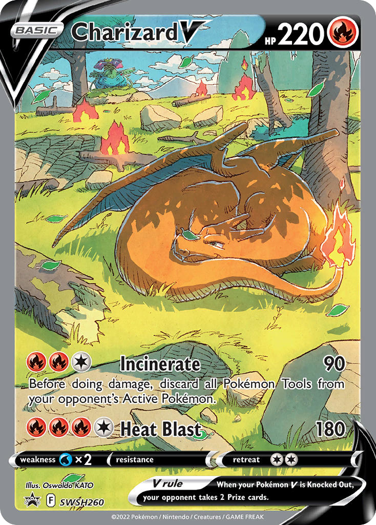 Charizard V SWSH260, SWSH Black Star Promos Pokémon card