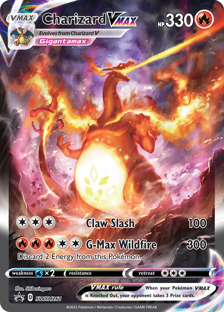 Charizard VMAX SWSH261, SWSH Black Star Promos Pokémon card