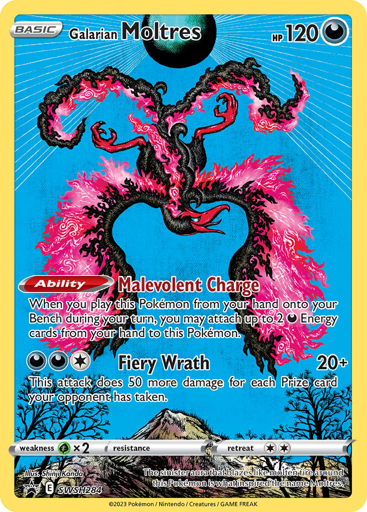 Galarian Moltres SWSH284, SWSH Black Star Promos Pokémon card
