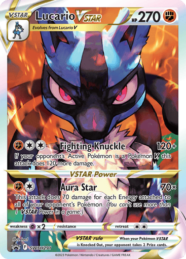 Lucario VSTAR SWSH291 from SWSH Black Star Promos
