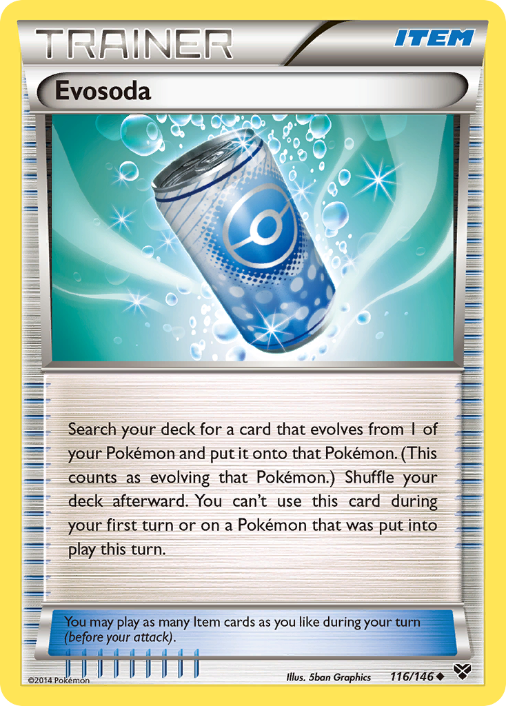 Evosoda 116/146, XY Pokémon card