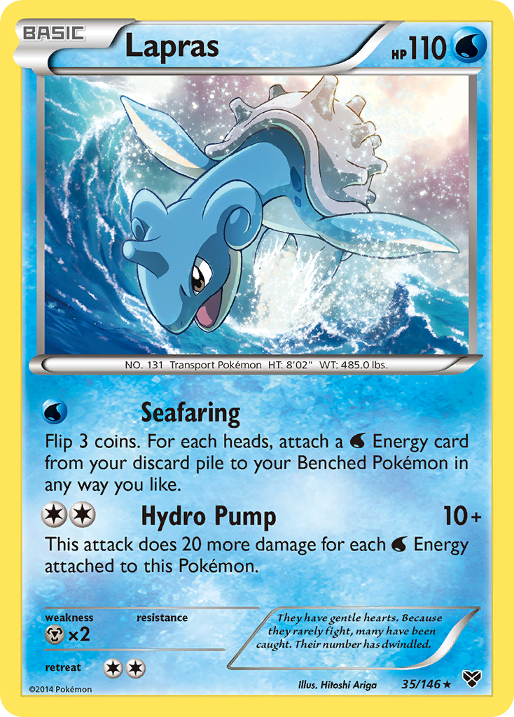 Lapras 35/146, XY Pokémon card