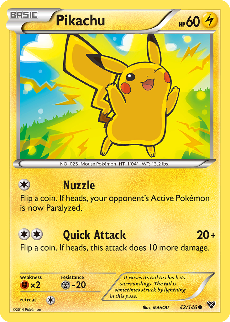 Pikachu 42/146, XY Pokémon card