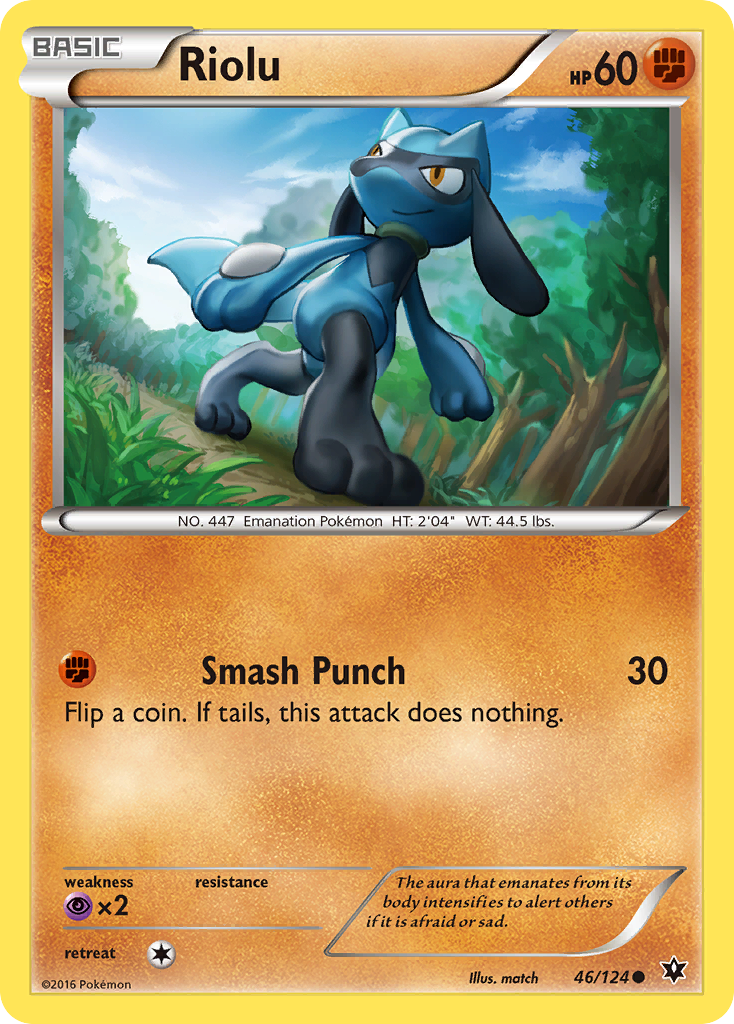 Riolu 46/124, Fates Collide Pokémon card