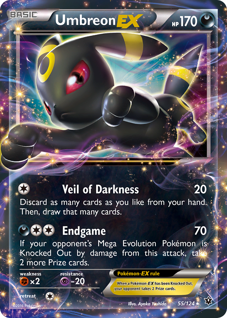 Umbreon-EX 55/124, Fates Collide Pokémon card
