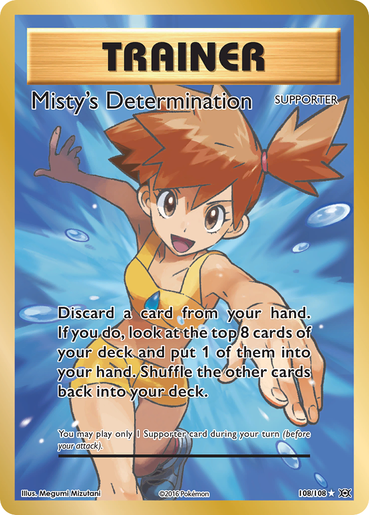 Misty's Determination 108/108, Evolutions Pokémon card
