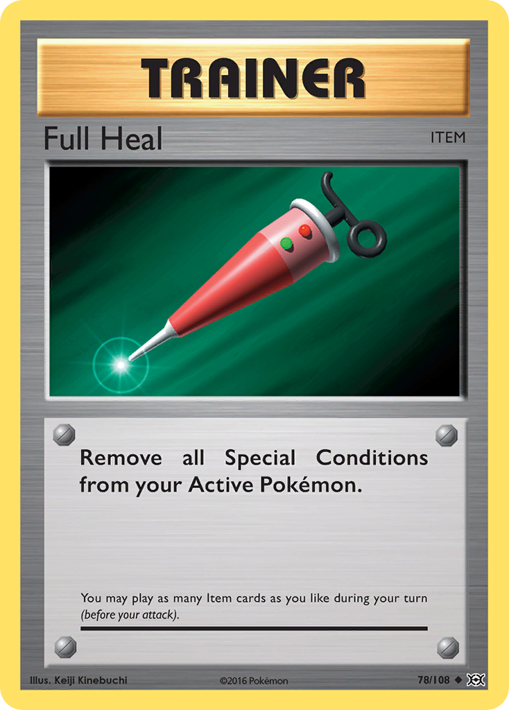 Full Heal 78/108, Evolutions Pokémon card