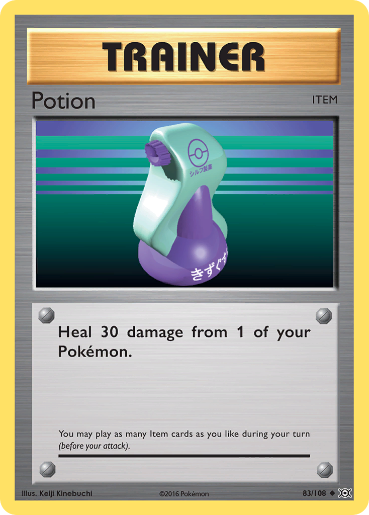Potion 83/108, Evolutions Pokémon card