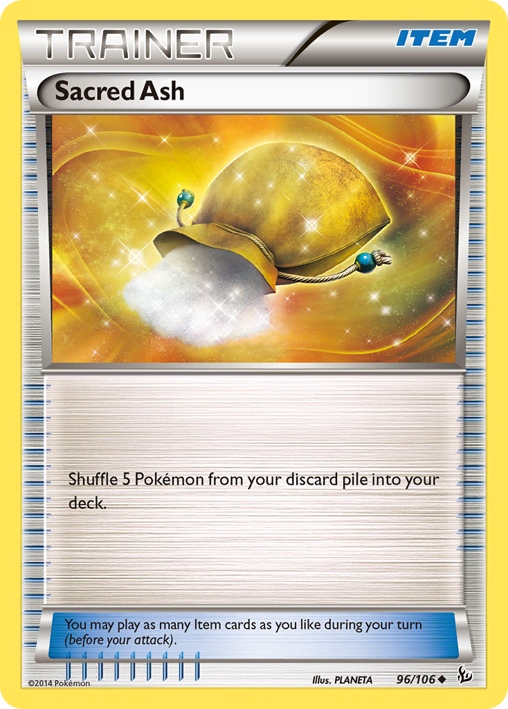 Sacred Ash 96/106, Flashfire Pokémon card