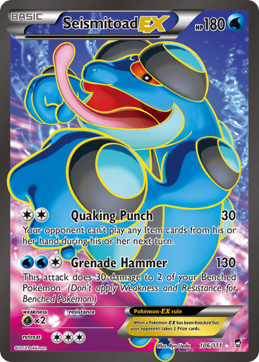 Seismitoad-EX 106/111 from Furious Fists