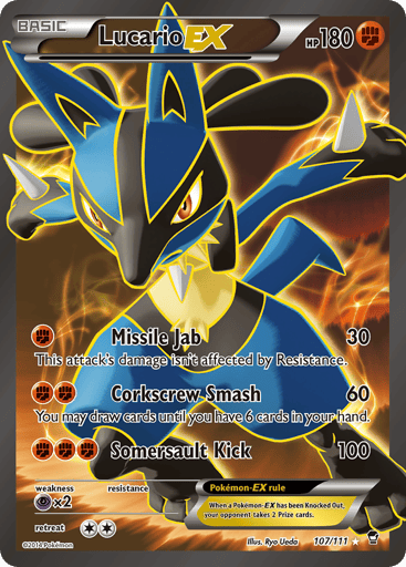 Lucario-EX 107/111 from Furious Fists
