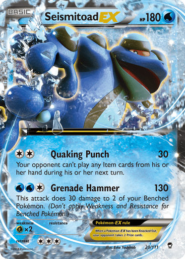 Seismitoad-EX 20/111 from Furious Fists