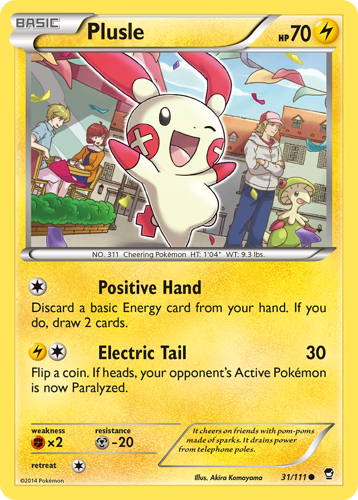 Plusle 31/111, Furious Fists Pokémon card