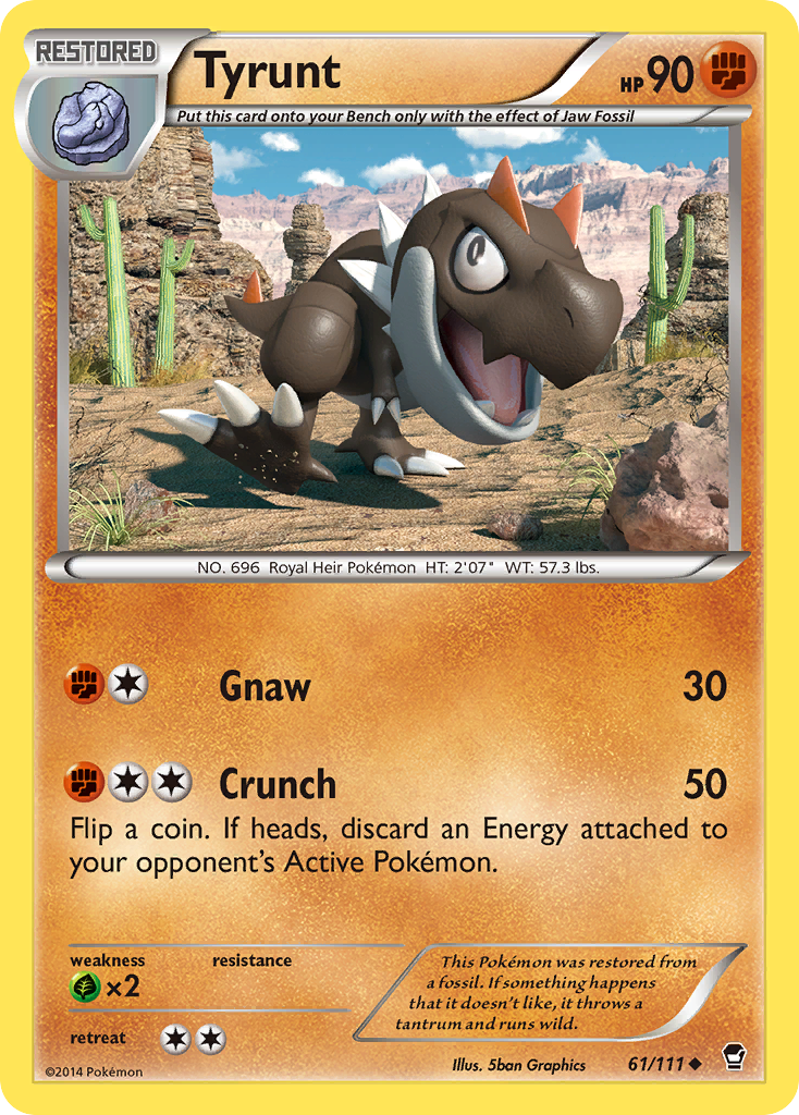 Tyrunt 61/111, Furious Fists Pokémon card