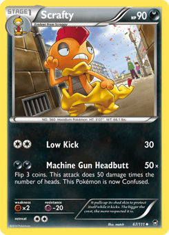 Scrafty 67/111, Furious Fists