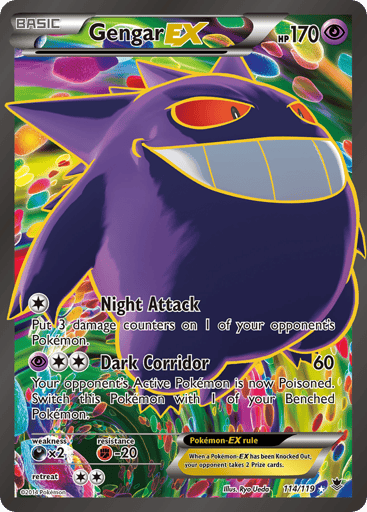 Gengar-EX 114/119 from Phantom Forces