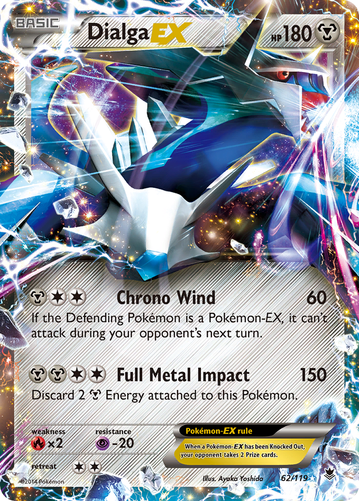 Dialga-EX 62/119, Phantom Forces Pokémon card
