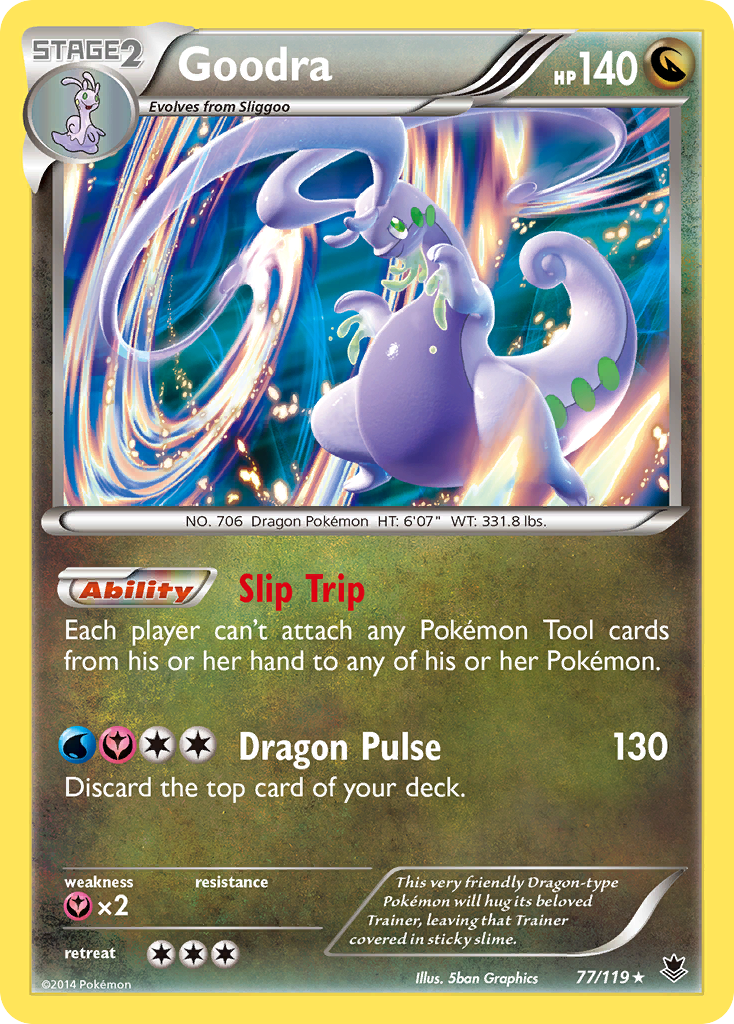 Goodra 77/119, Phantom Forces Pokémon card