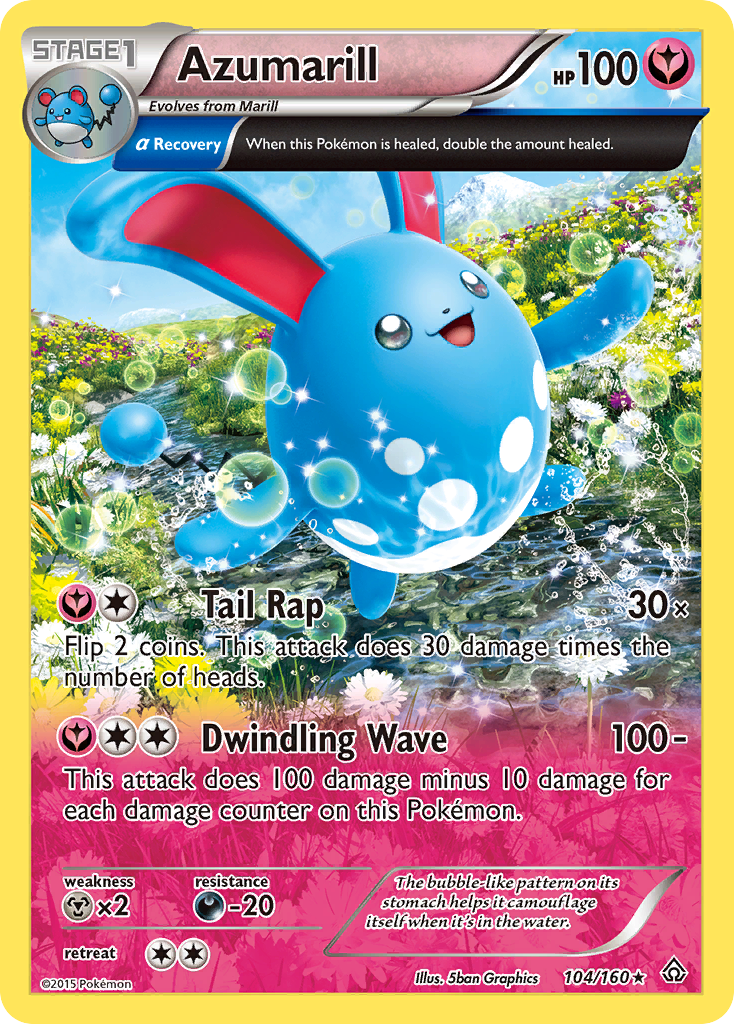 Azumarill 104/160, Primal Clash Pokémon card