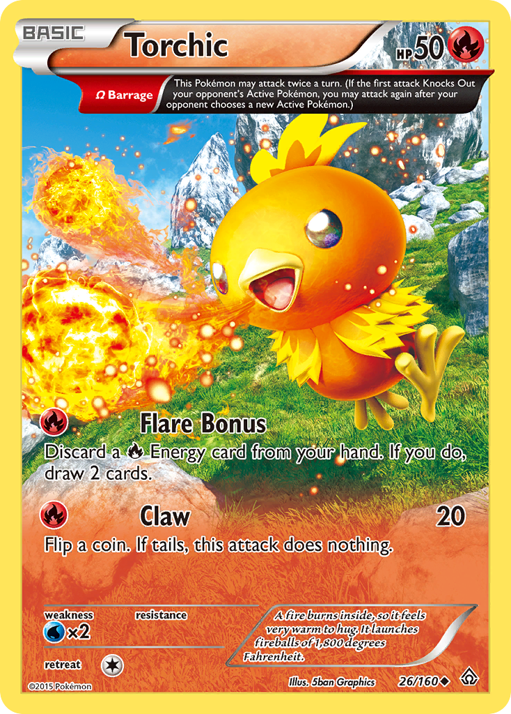 Torchic 26/160, Primal Clash Pokémon card
