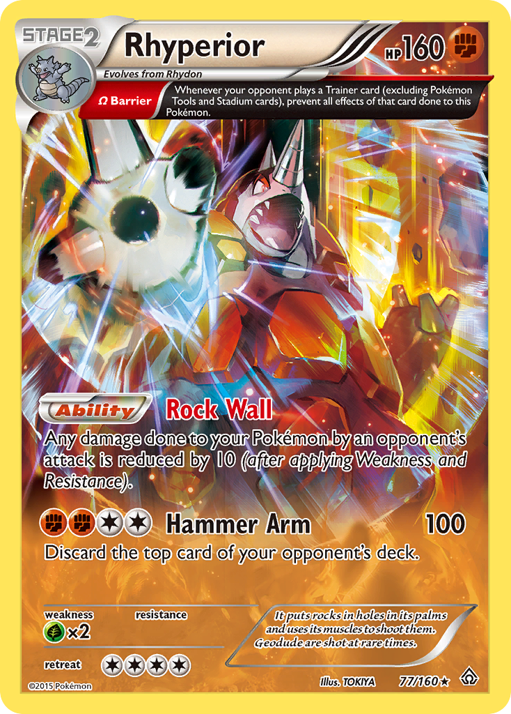 Rhyperior 77/160, Primal Clash Pokémon card