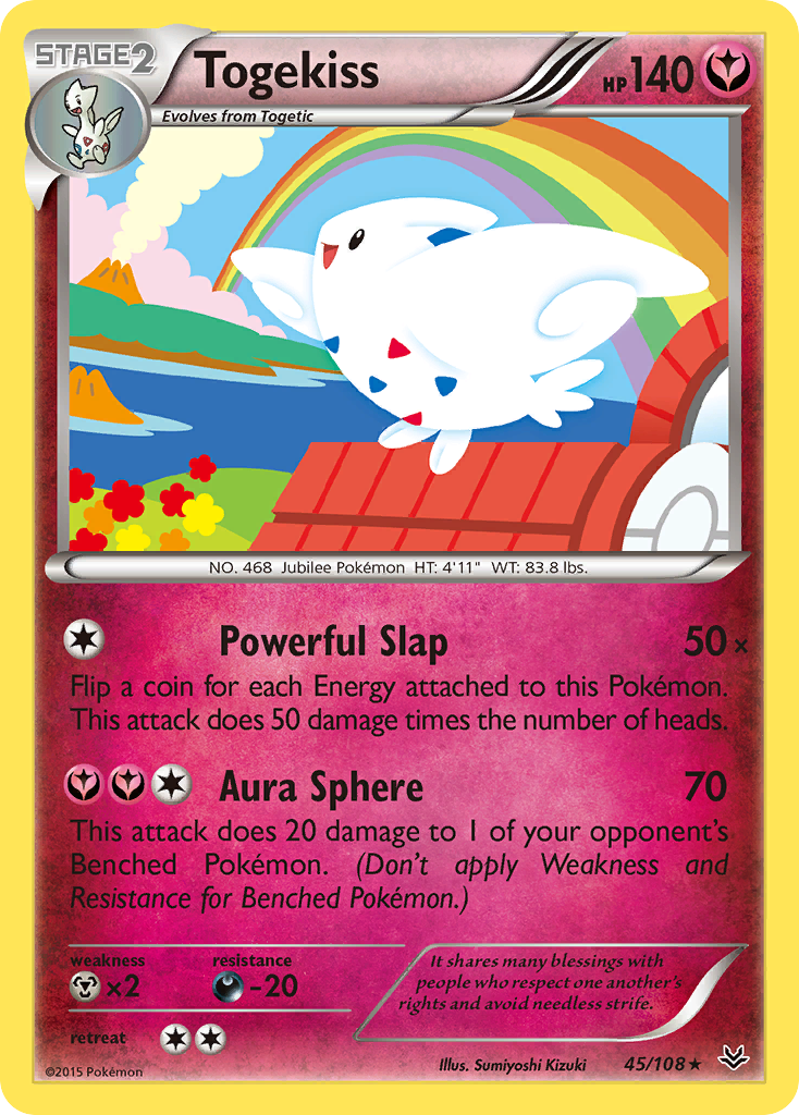 Togekiss 45/108, Roaring Skies Pokémon card
