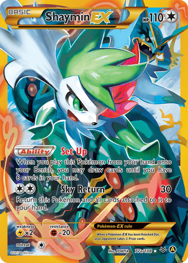 Shaymin-EX 77a from Roaring Skies