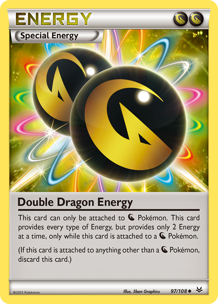 Double Dragon Energy 97/108, Roaring Skies Pokémon card