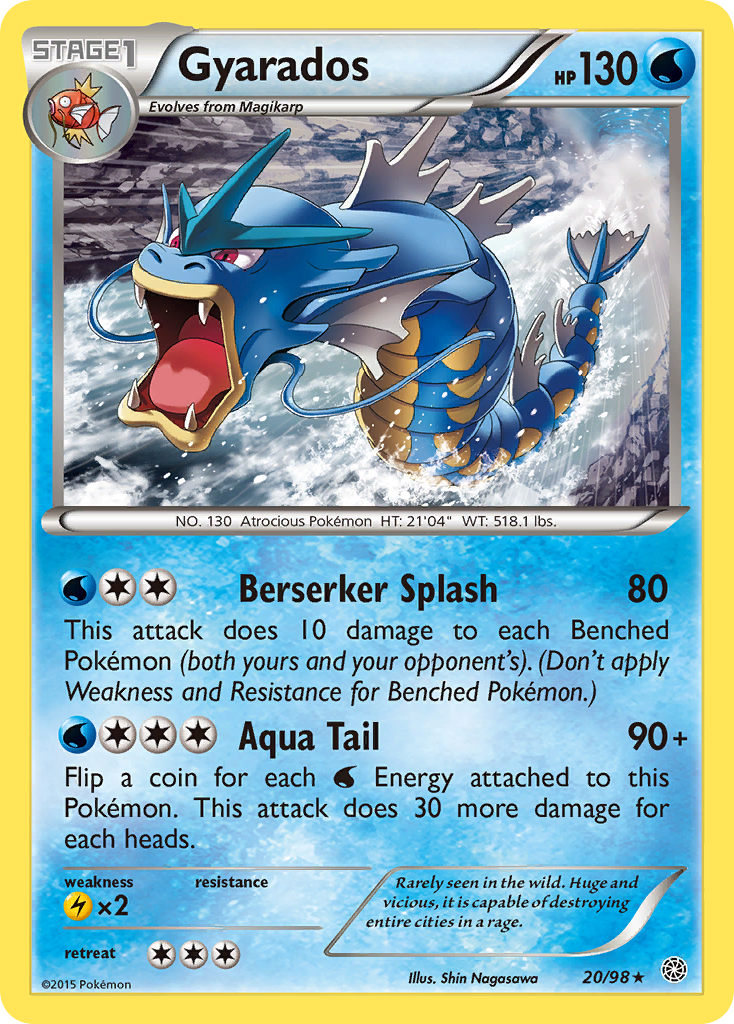 Gyarados 20/98, Ancient Origins Pokémon card