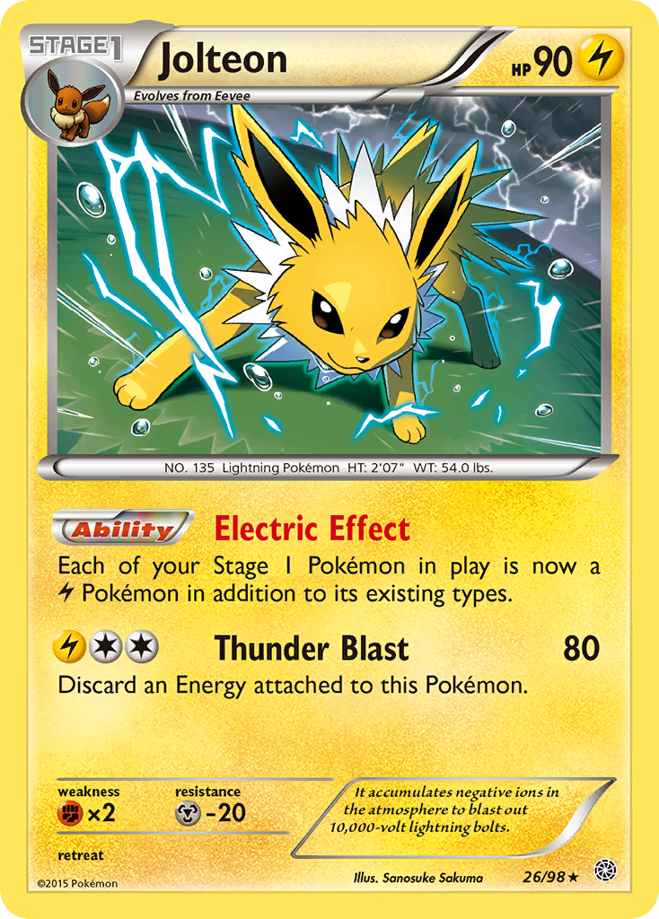 Jolteon 26/98, Ancient Origins Pokémon card