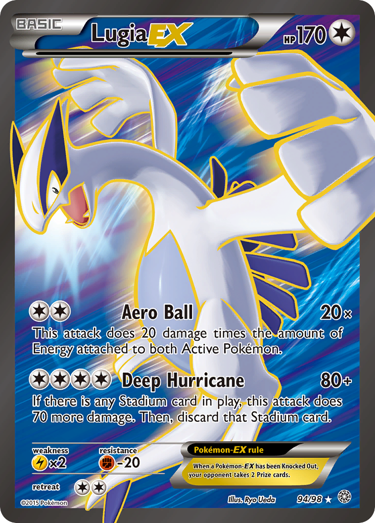 Lugia-EX 94/98, Ancient Origins Pokémon card