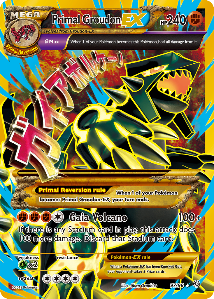 Primal Groudon-EX 97/98, Ancient Origins Pokémon card