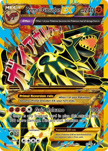 Primal Groudon-EX 97/98 from Ancient Origins