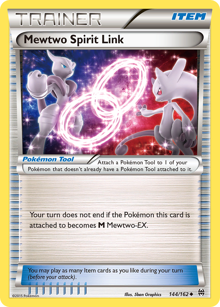 Mewtwo Spirit Link 144/162, BREAKthrough Pokémon card