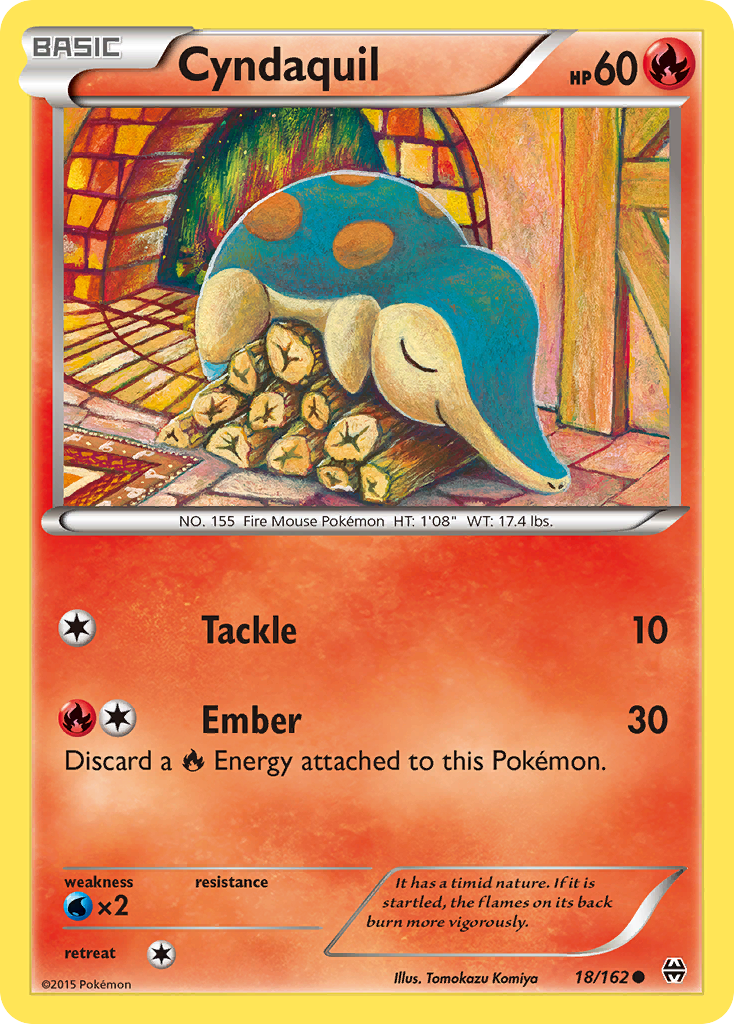 Cyndaquil 18/162, BREAKthrough Pokémon card