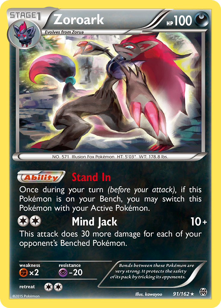Zoroark 91/162, BREAKthrough Pokémon card
