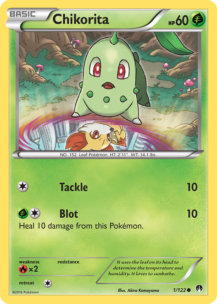 Chikorita 1/122, BREAKpoint Pokémon card