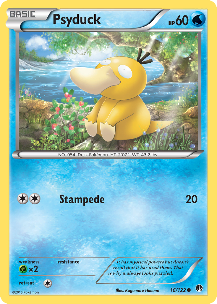 Psyduck 16/122, BREAKpoint Pokémon card
