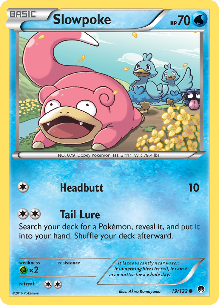 Slowpoke 19/122, BREAKpoint Pokémon card