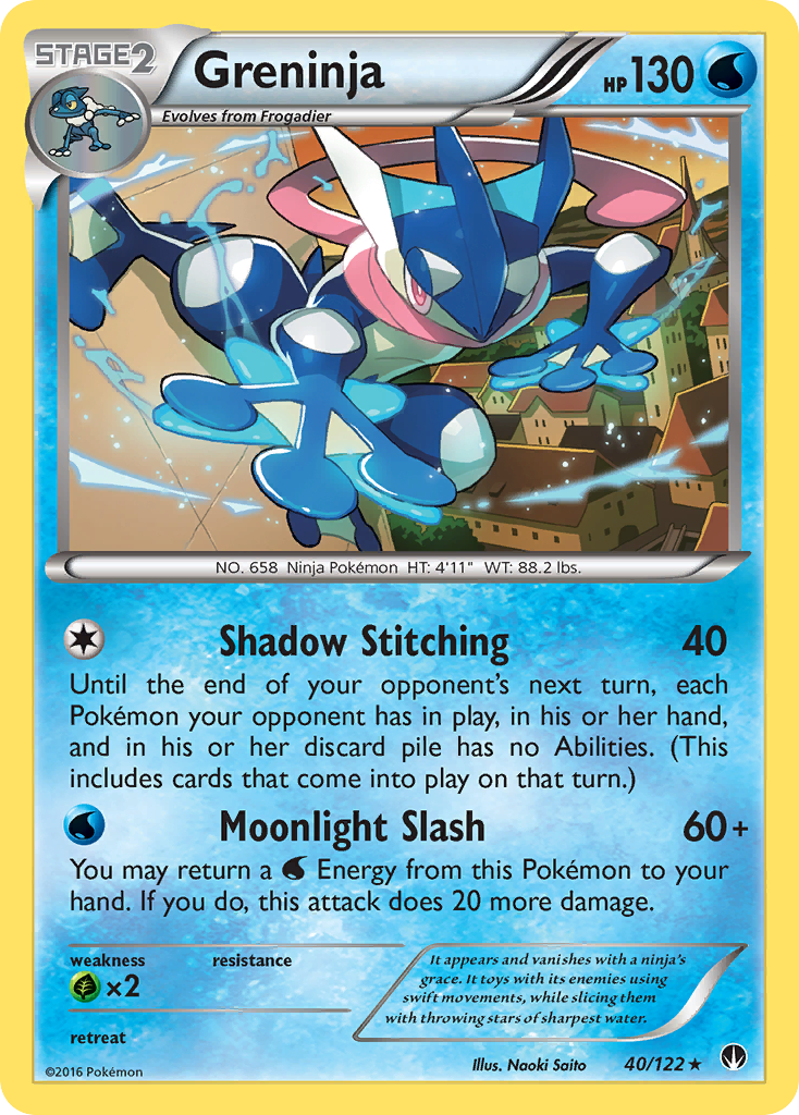 Greninja 40/122, BREAKpoint Pokémon card