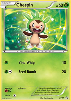 Chespin XY01, XY Black Star Promos