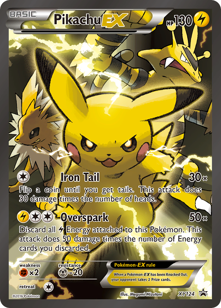 Pikachu-EX XY124, XY Black Star Promos Pokémon card