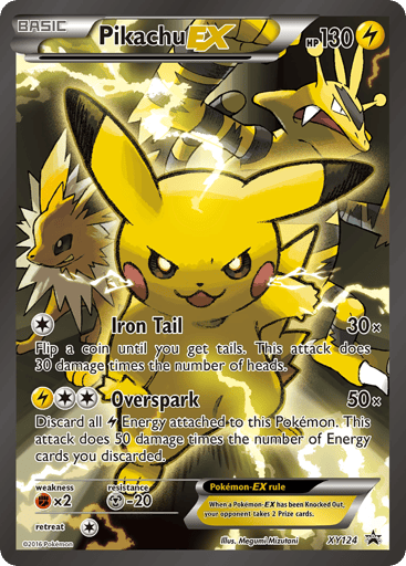 Pikachu-EX XY124 from XY Black Star Promos