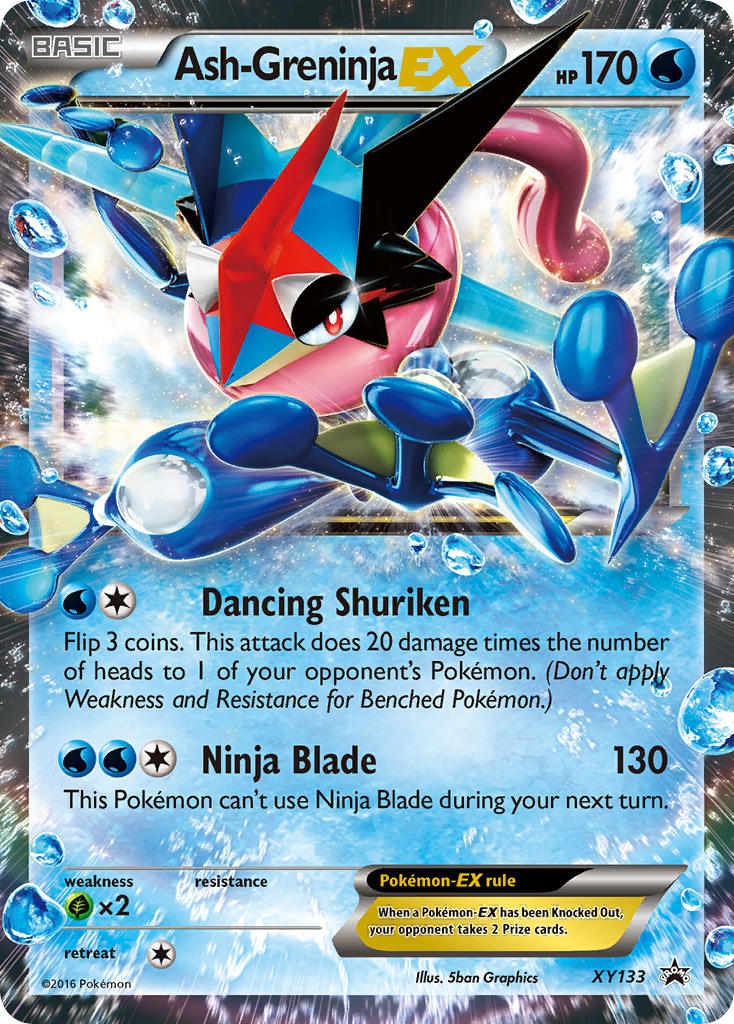 Ash-Greninja-EX XY133, XY Black Star Promos Pokémon card