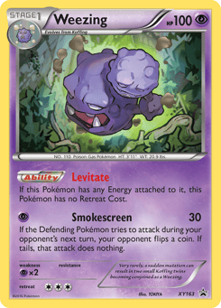 Weezing XY163, XY Black Star Promos