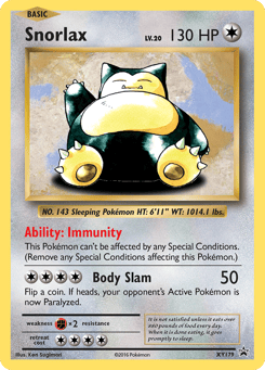 Snorlax XY179, XY Black Star Promos