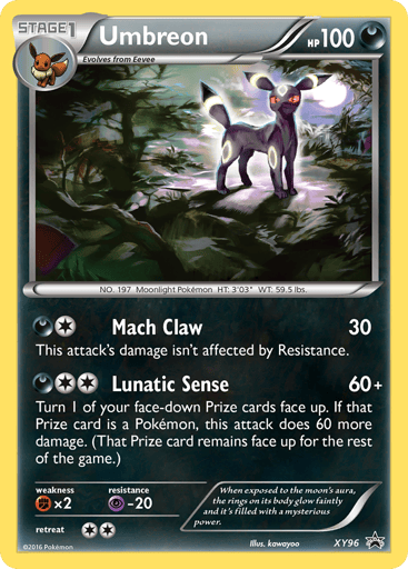 Umbreon XY96 from XY Black Star Promos