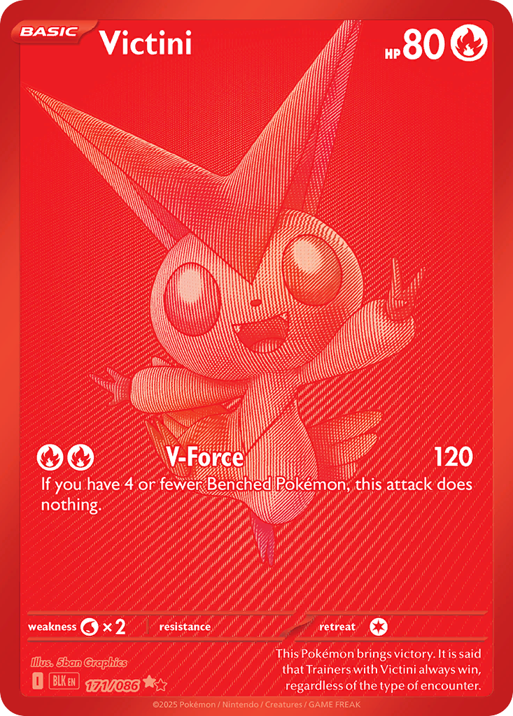 Victini 171/86, Black Bolt Pokémon card